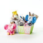 Baby shower candy gift basket new parent gourmet chocolate treats