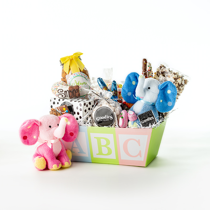 New Animal Faces Baby Boy Gift Basket Baby Shower Hamper Set Large – Senses  Gift Boxes